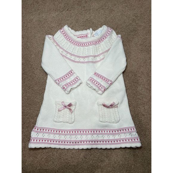 HEIRLOOMS BY POLLY FLINDERS Sweater Dress 6-9M‎ - Picture 2 of 7